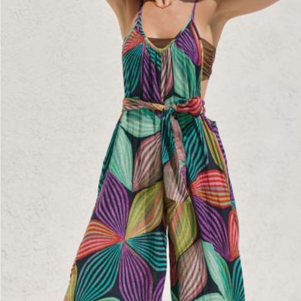 Anthropologie Tie Front Jumpsuit